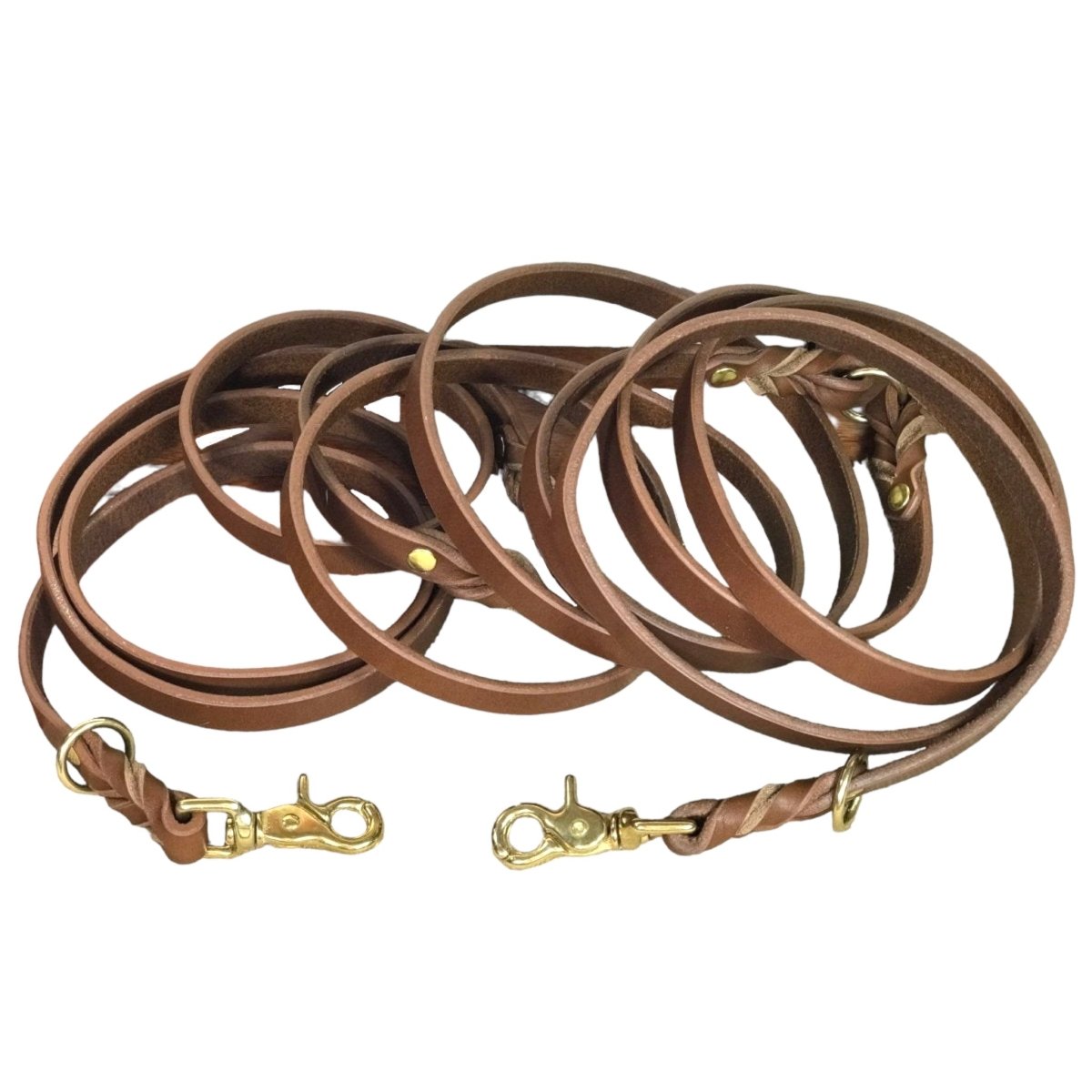 Long Line Leather Leash 25-Foot / 3/4