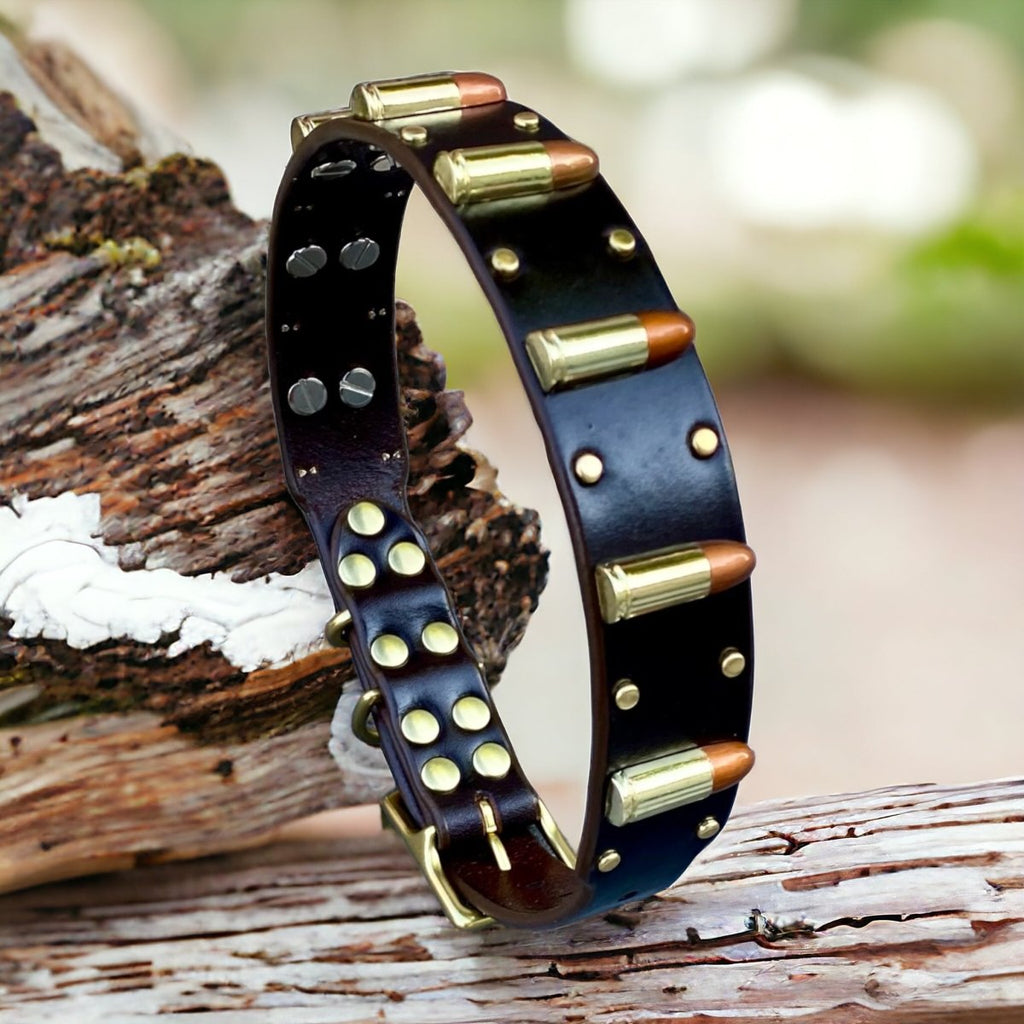 #leather-dog-collars# - #karma-collars#