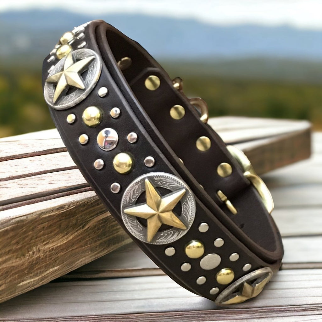 Custom Colles SHOP OUR CUSTOM DOG COLLARS/USA MADE โ Karma Collars: Leather Dog Collars