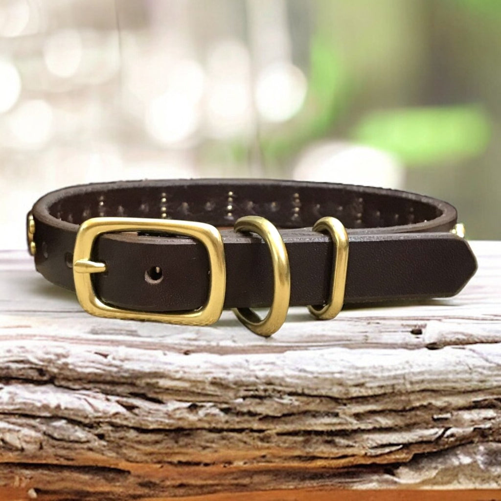 #leather-dog-collars# - #karma-collars#