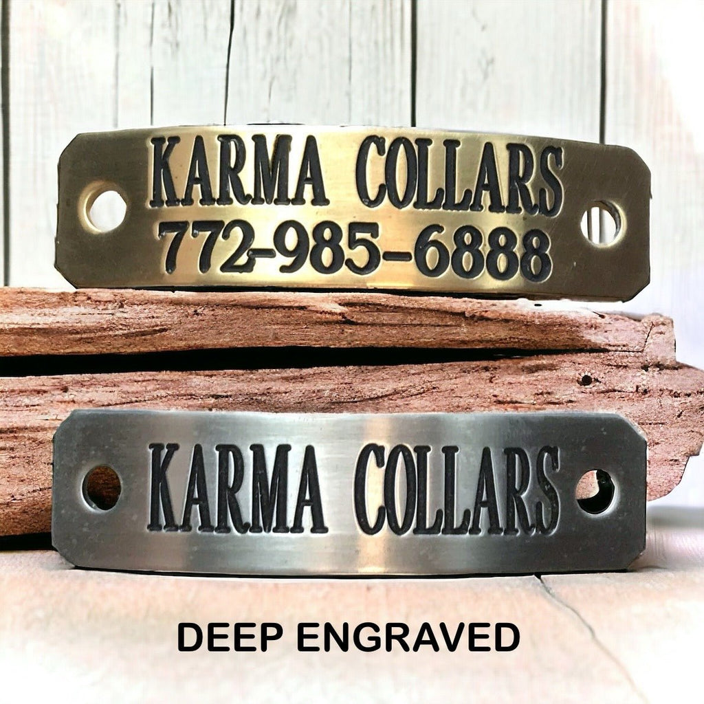 #leather - dog - collars# - #karma - collars#