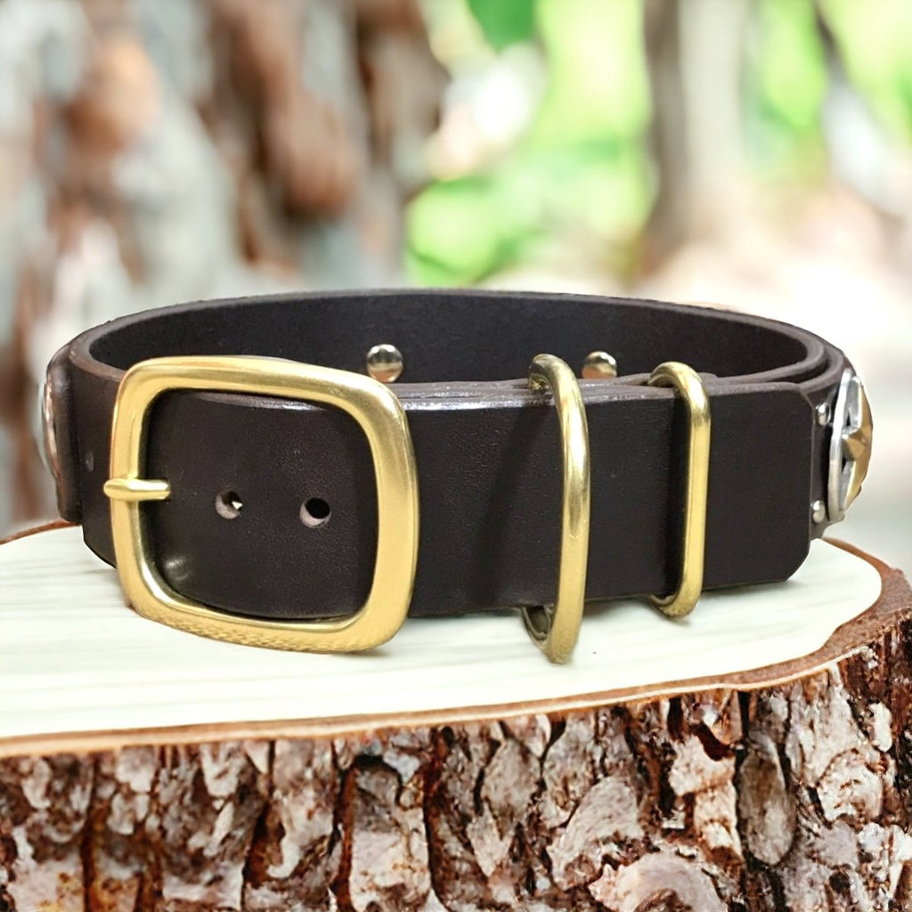 #leather-dog-collars# - #karma-collars#