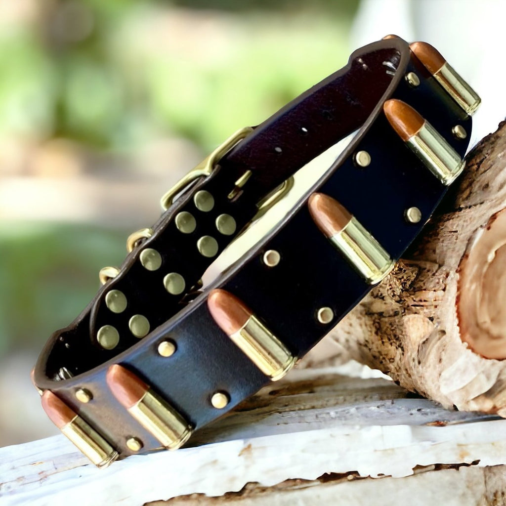 #leather-dog-collars# - #karma-collars#