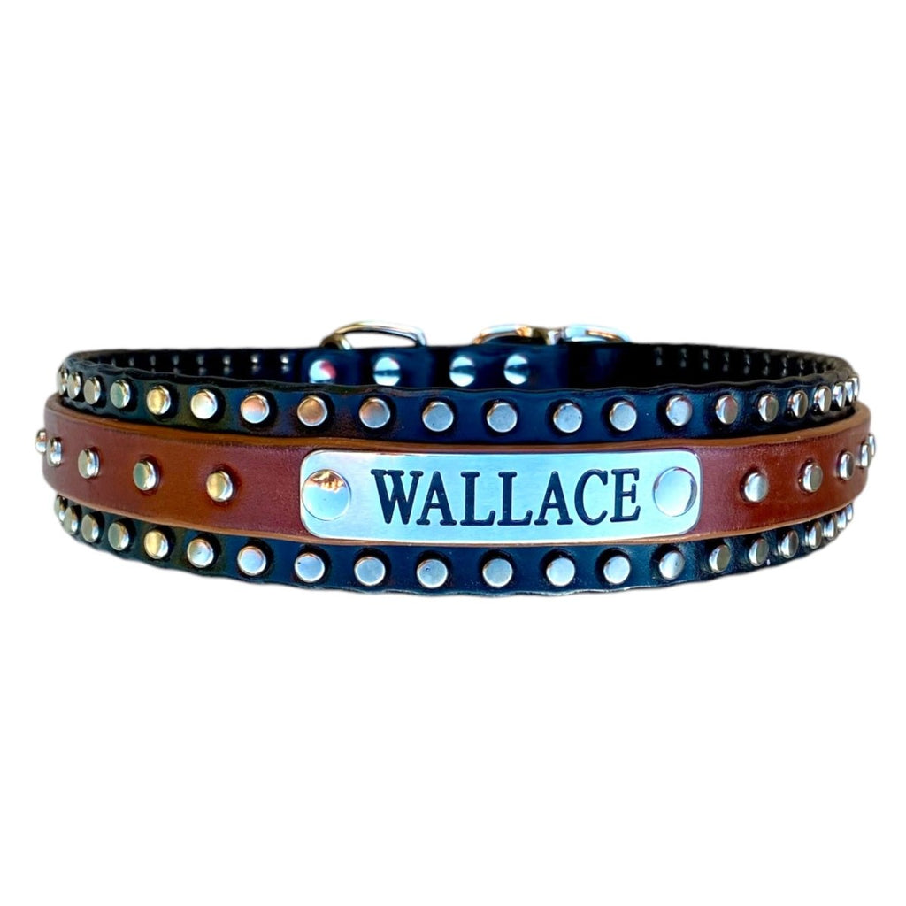 #leather - dog - collars# - #karma - collars#