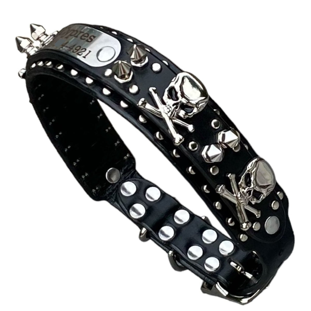 #leather - dog - collars# - #karma - collars#