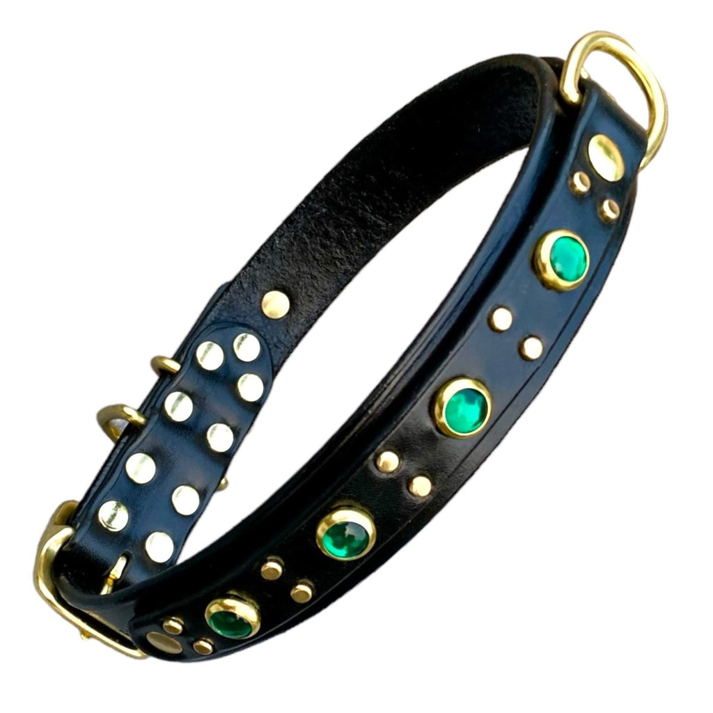 #leather - dog - collars# - #karma - collars#