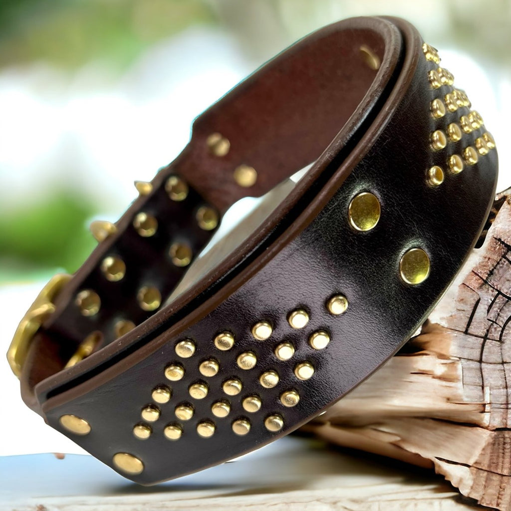 #leather-dog-collars# - #karma-collars#