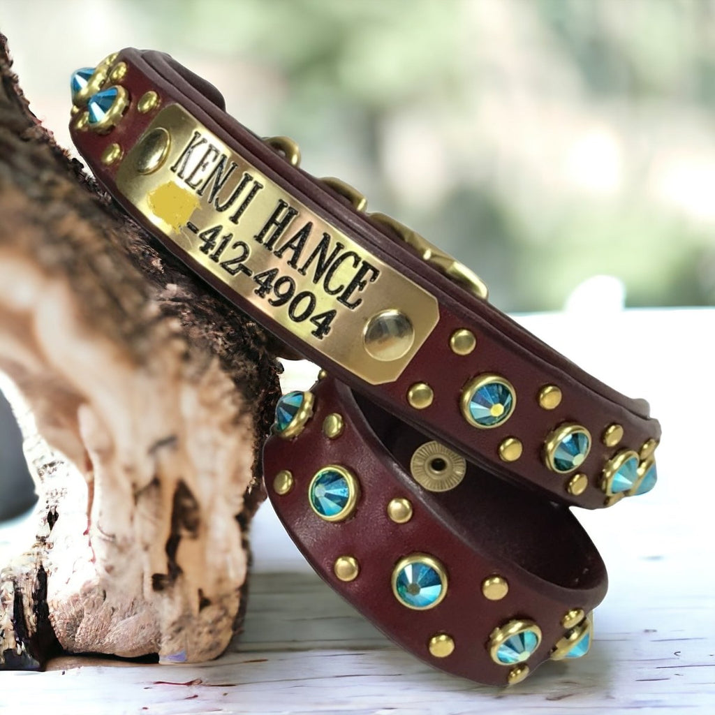 #leather-dog-collars# - #karma-collars#