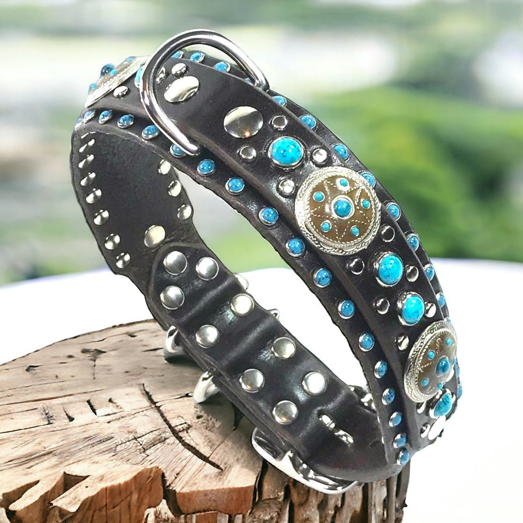 #leather - dog - collars# - #karma - collars#