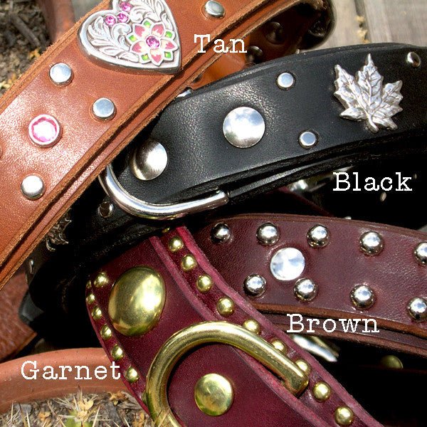 #leather-dog-collars# - #karma-collars#