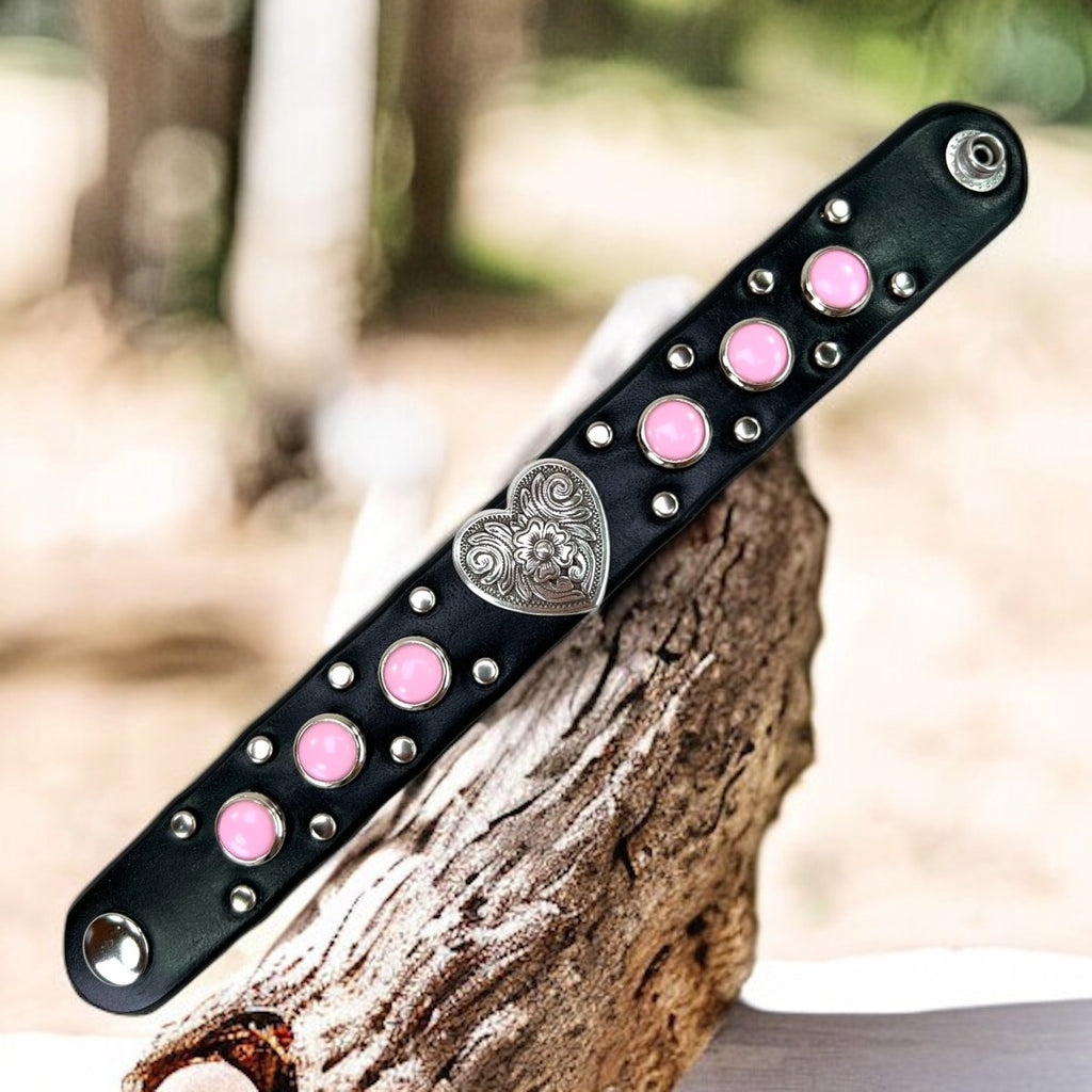 #leather-dog-collars# - #karma-collars#