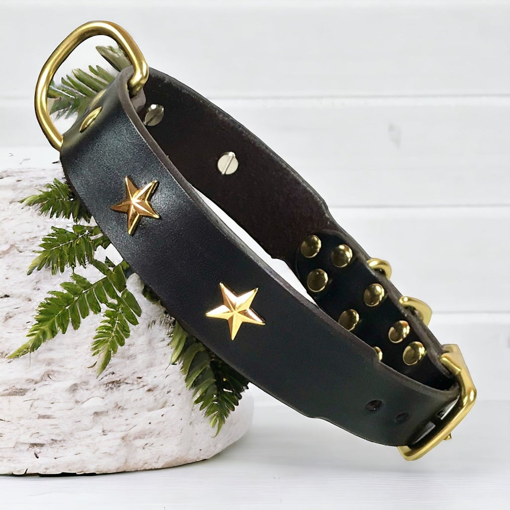 #leather-dog-collars# - #karma-collars#