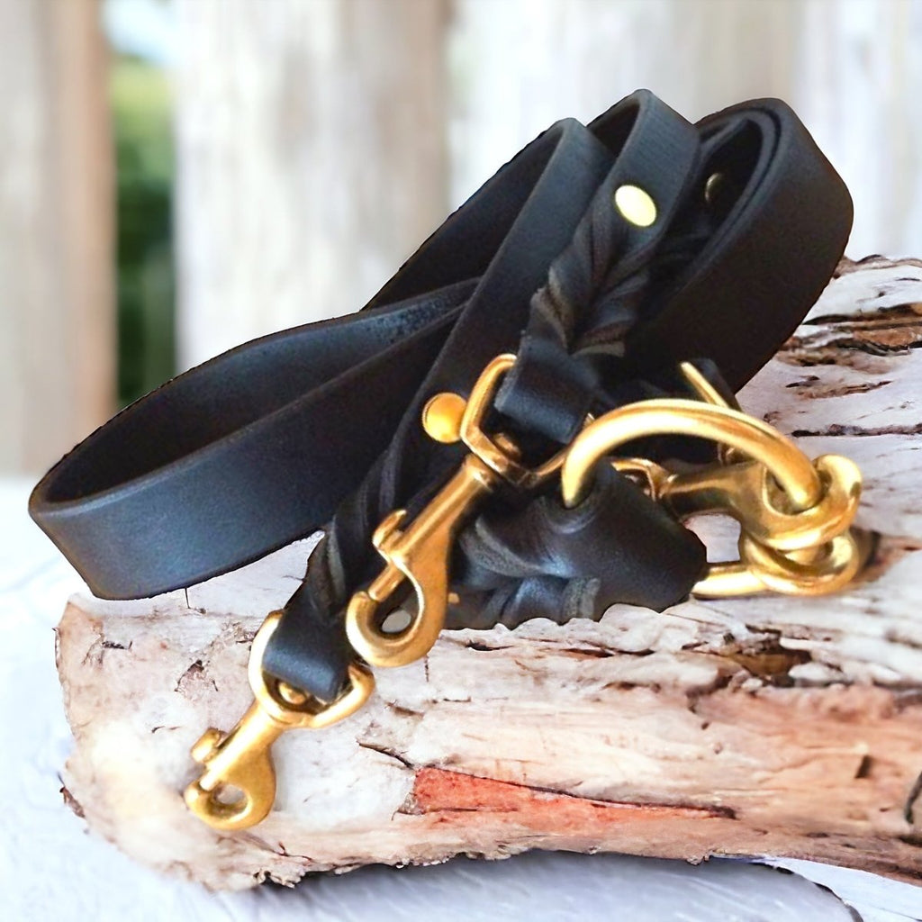 #leather-dog-collars# - #karma-collars#
