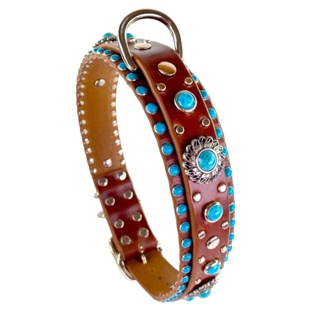 #leather - dog - collars# - #karma - collars#