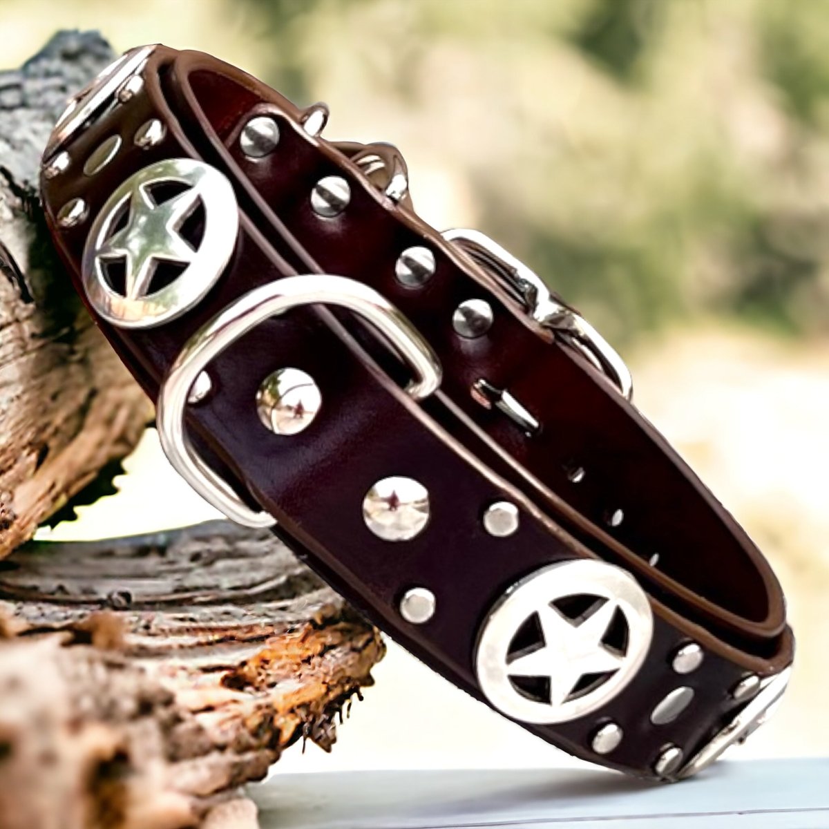 Ranger Leather Dog Collar Karma Collars Leather Dog Collars