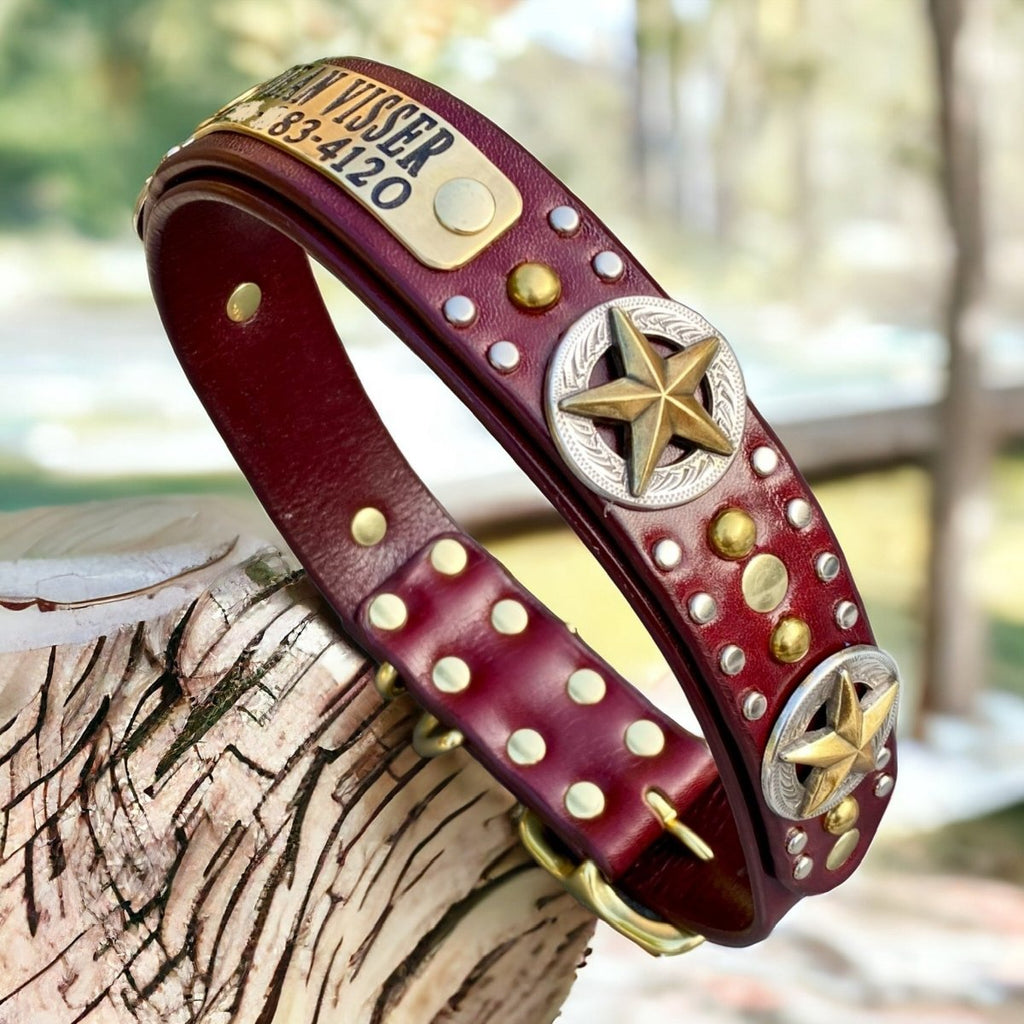 #leather-dog-collars# - #karma-collars#