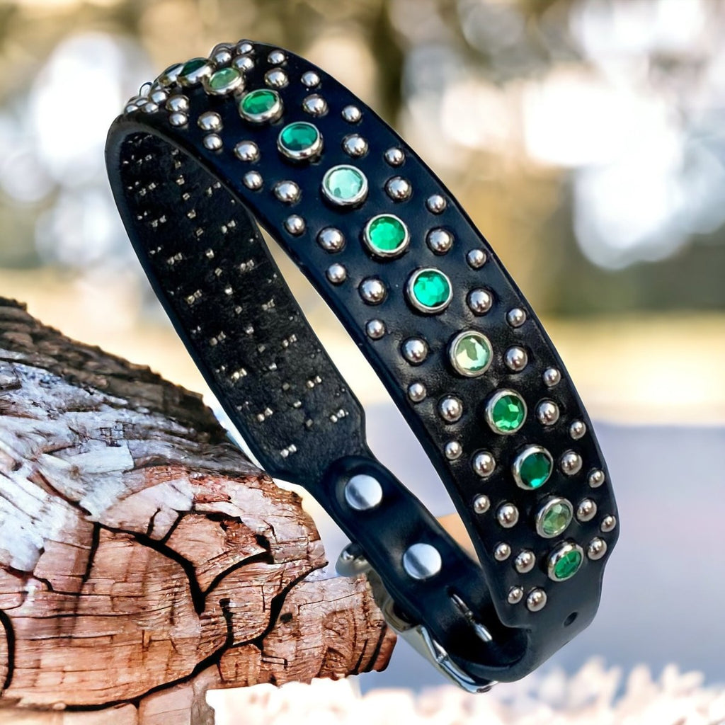 #leather-dog-collars# - #karma-collars#