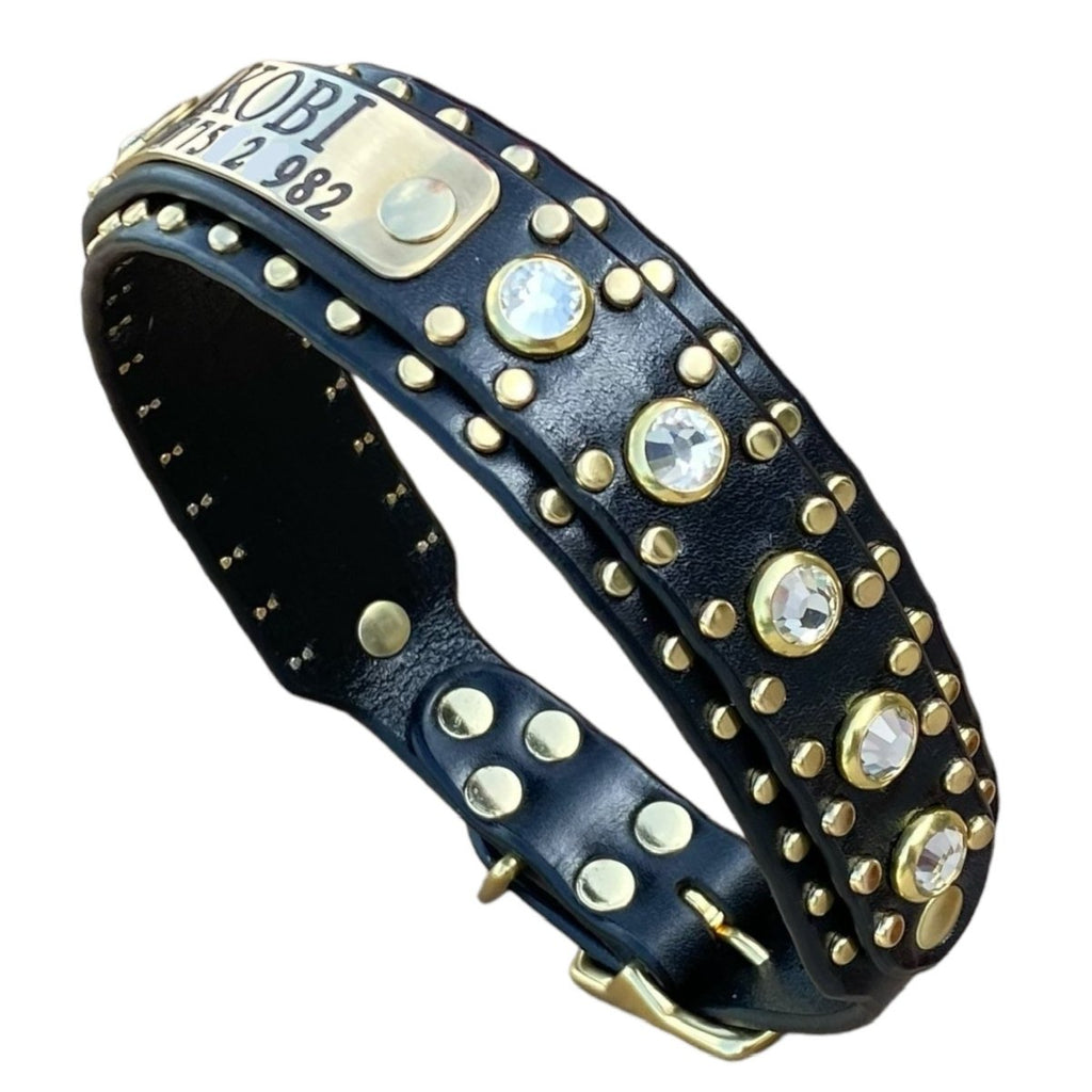 #leather - dog - collars# - #karma - collars#