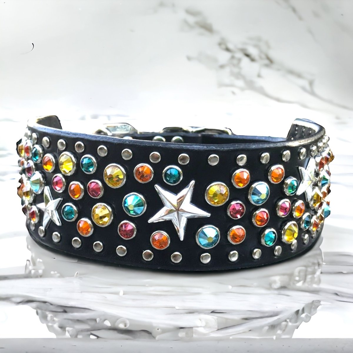 Custom Leather Dog Collar Galaxy 2