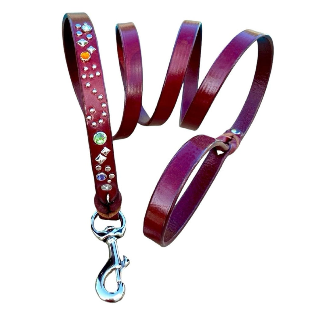 #leather - dog - collars# - #karma - collars#