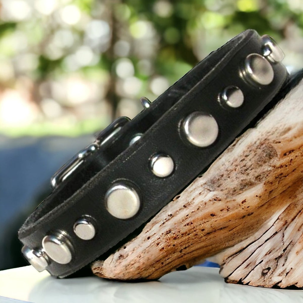 #leather - dog - collars# - #karma - collars#