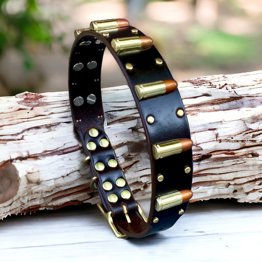 #leather-dog-collars# - #karma-collars#