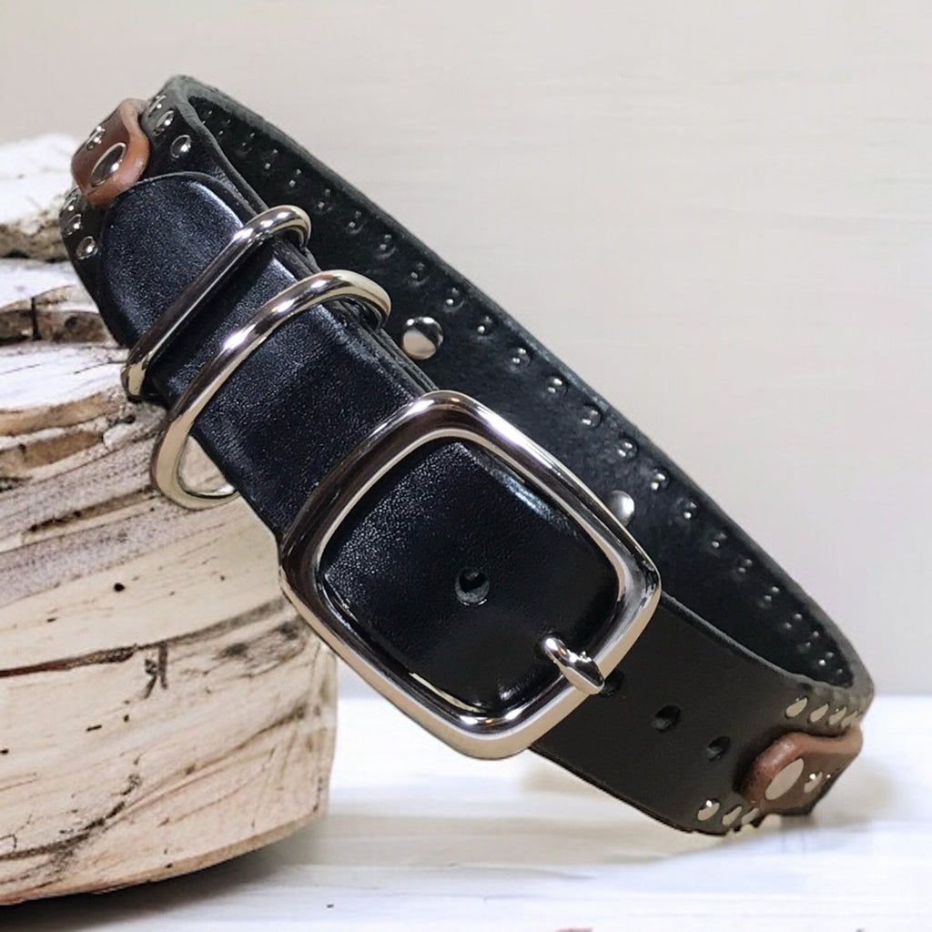 #leather-dog-collars# - #karma-collars#