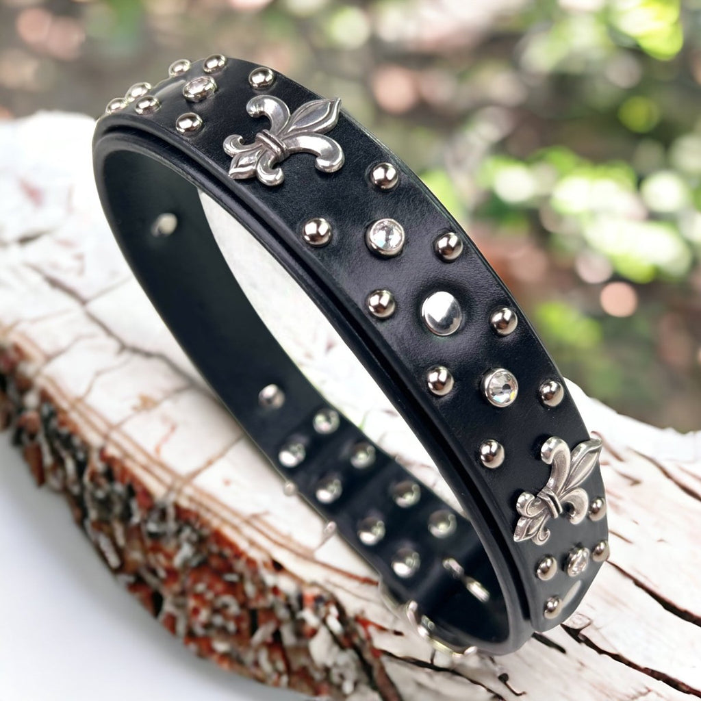 #leather-dog-collars# - #karma-collars#