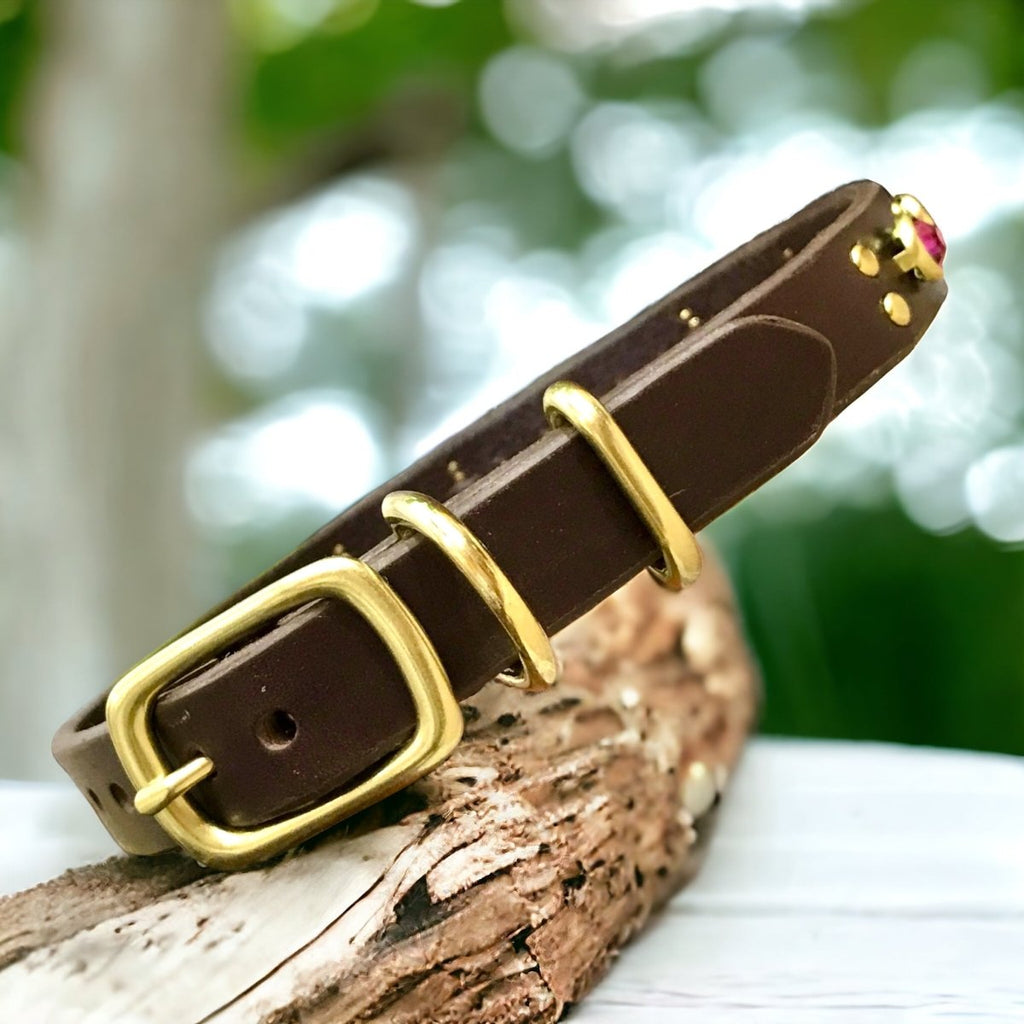 #leather-dog-collars# - #karma-collars#