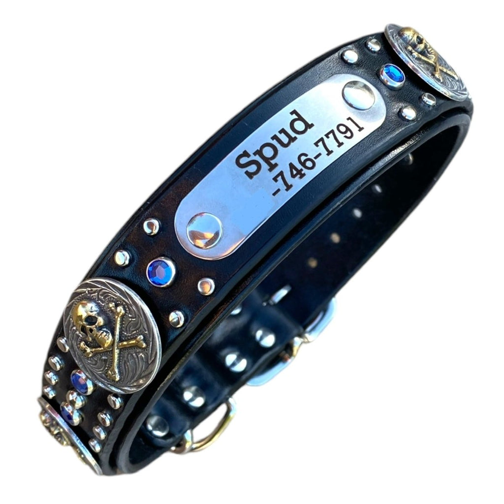 #leather - dog - collars# - #karma - collars#