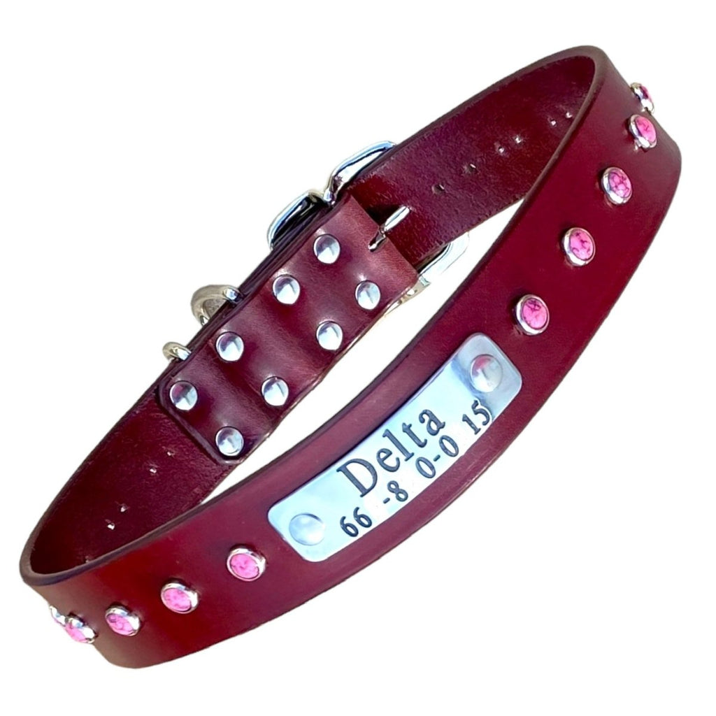 #leather - dog - collars# - #karma - collars#