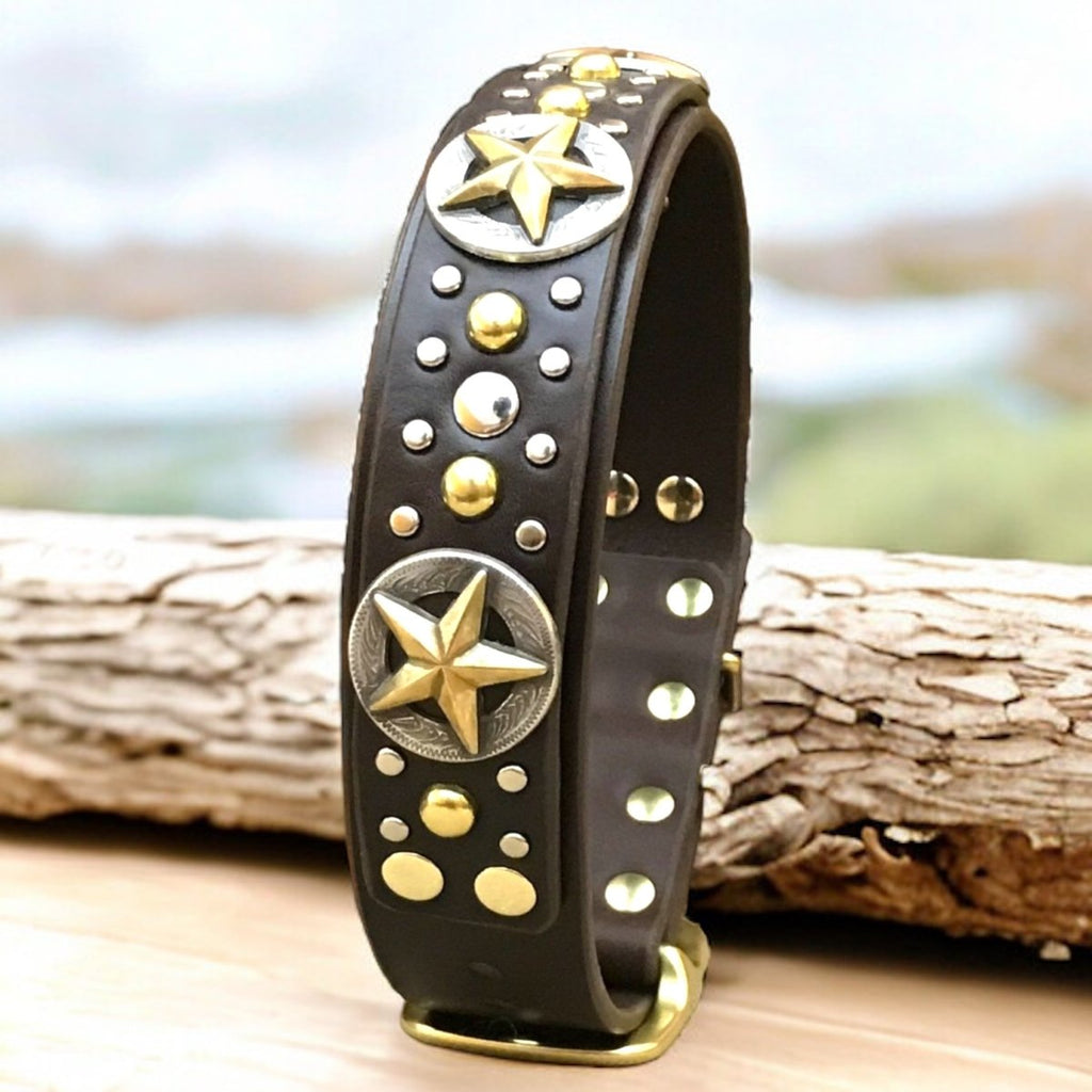 #leather-dog-collars# - #karma-collars#