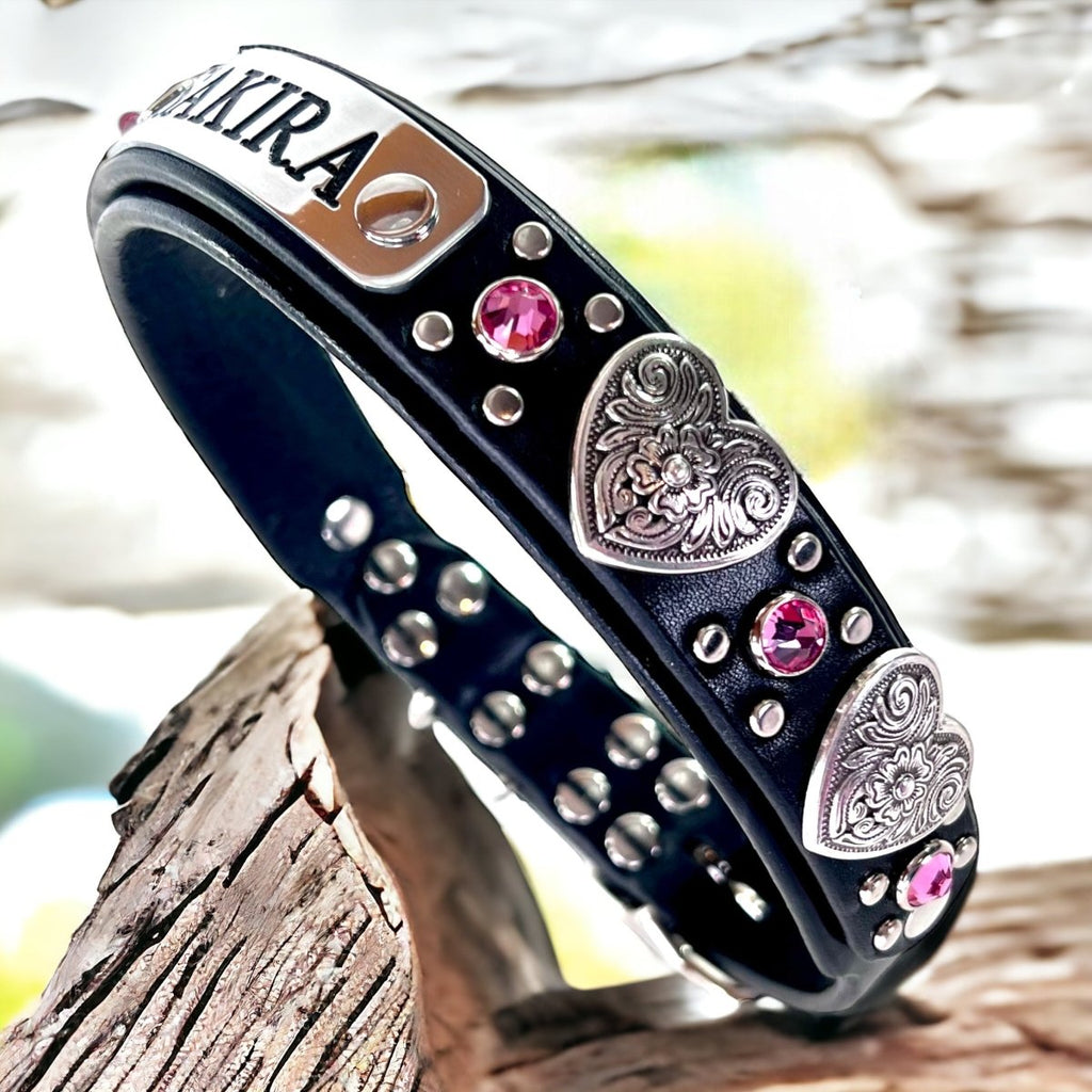 #leather-dog-collars# - #karma-collars#