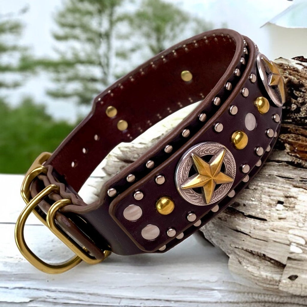 #leather-dog-collars# - #karma-collars#