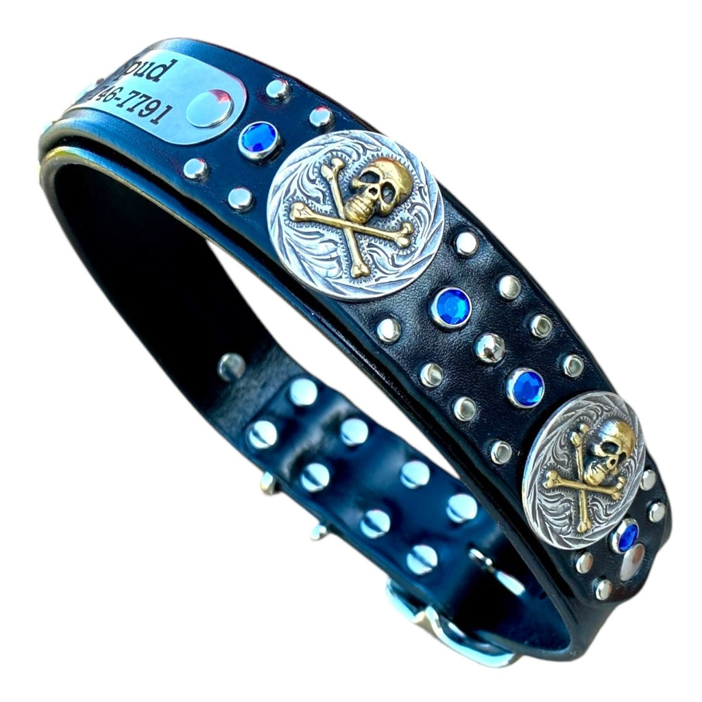 #leather - dog - collars# - #karma - collars#