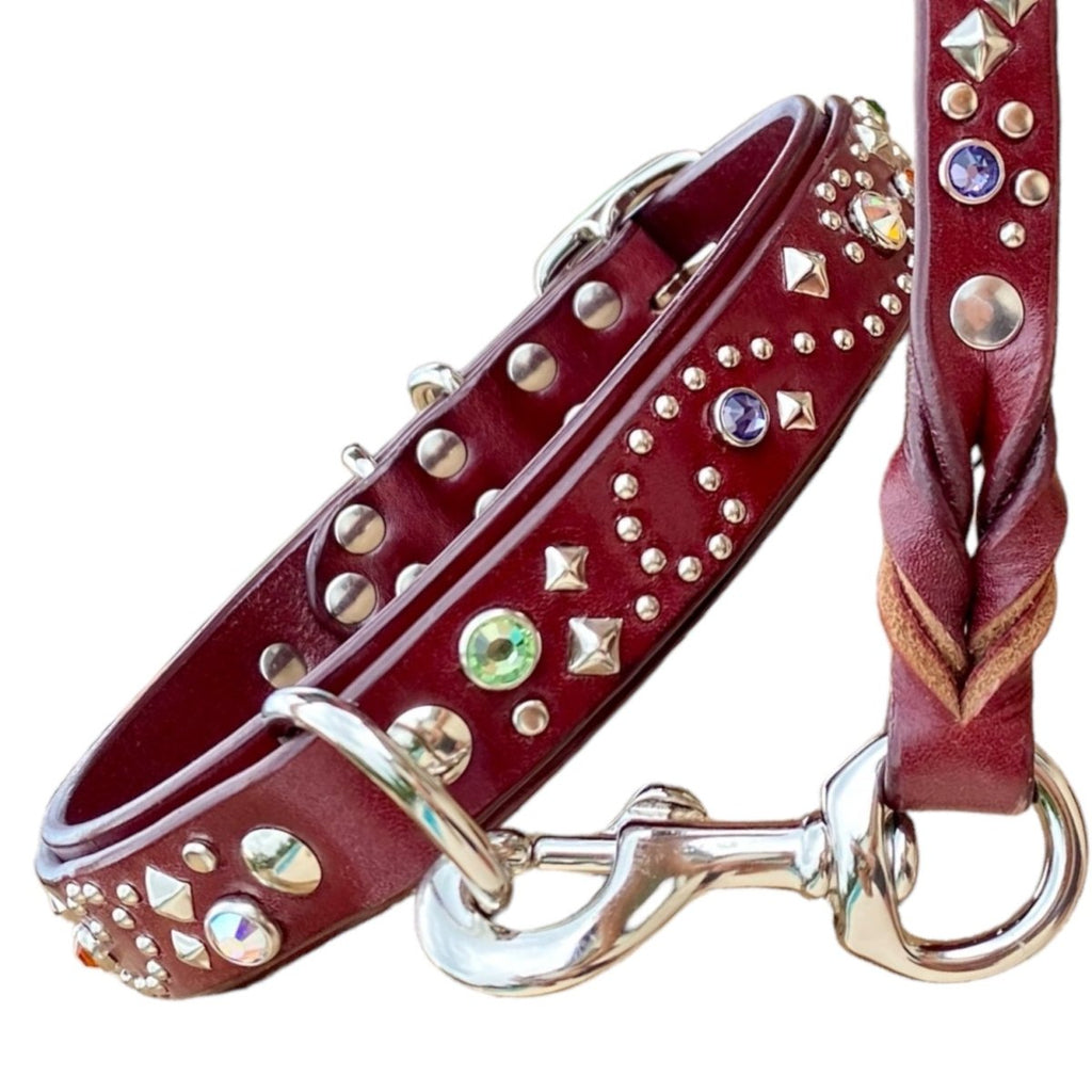 #leather - dog - collars# - #karma - collars#