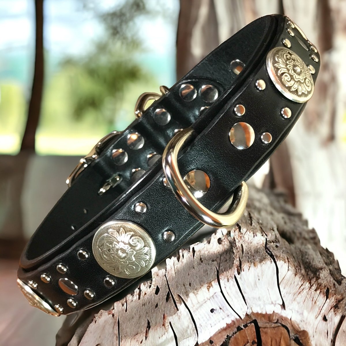 Savannah Leather Dog Collar Karma Collars Leather Dog Collars