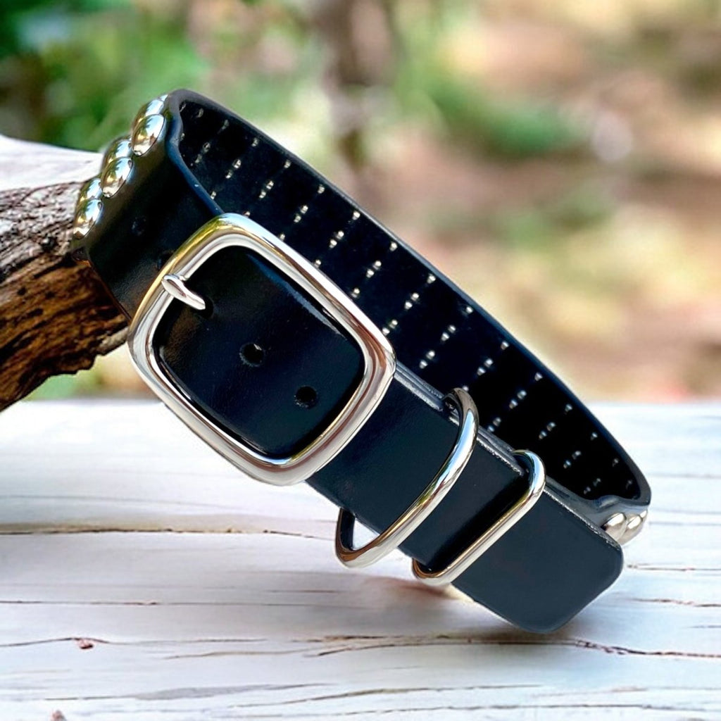 #leather-dog-collars# - #karma-collars#