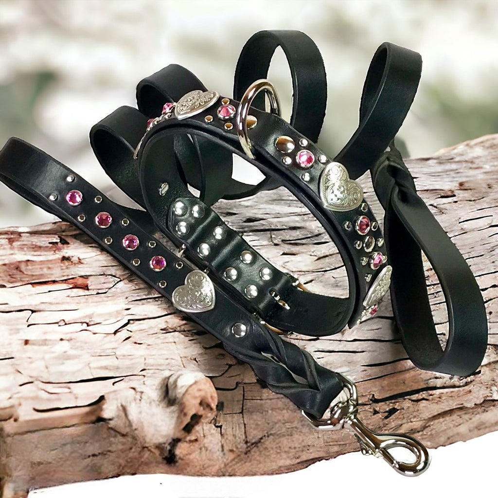 #leather-dog-collars# - #karma-collars#