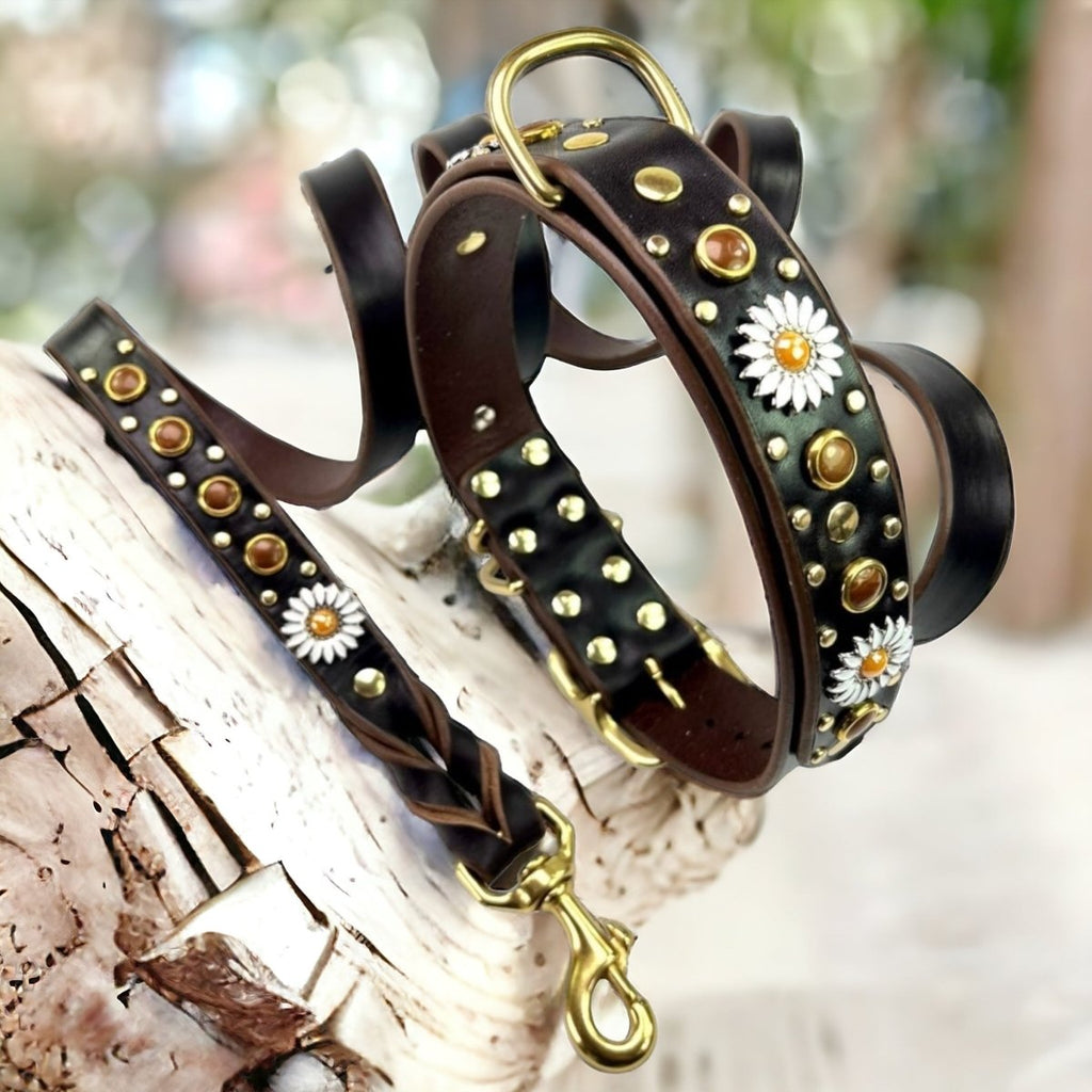#leather-dog-collars# - #karma-collars#