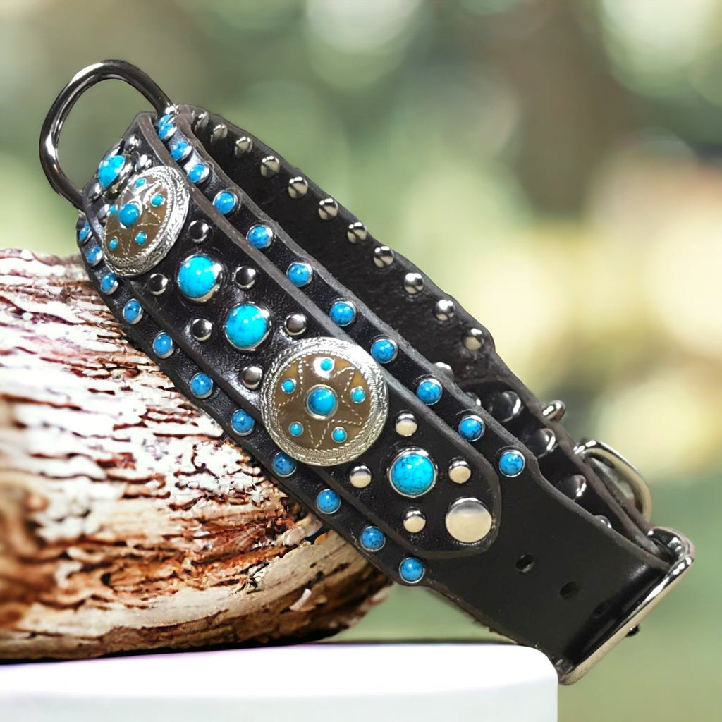 #leather - dog - collars# - #karma - collars#