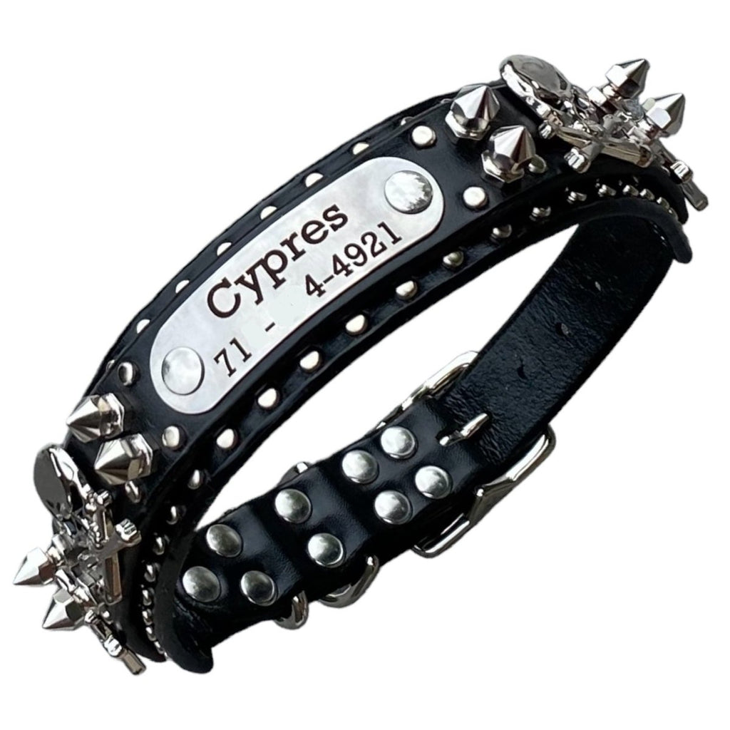 #leather - dog - collars# - #karma - collars#