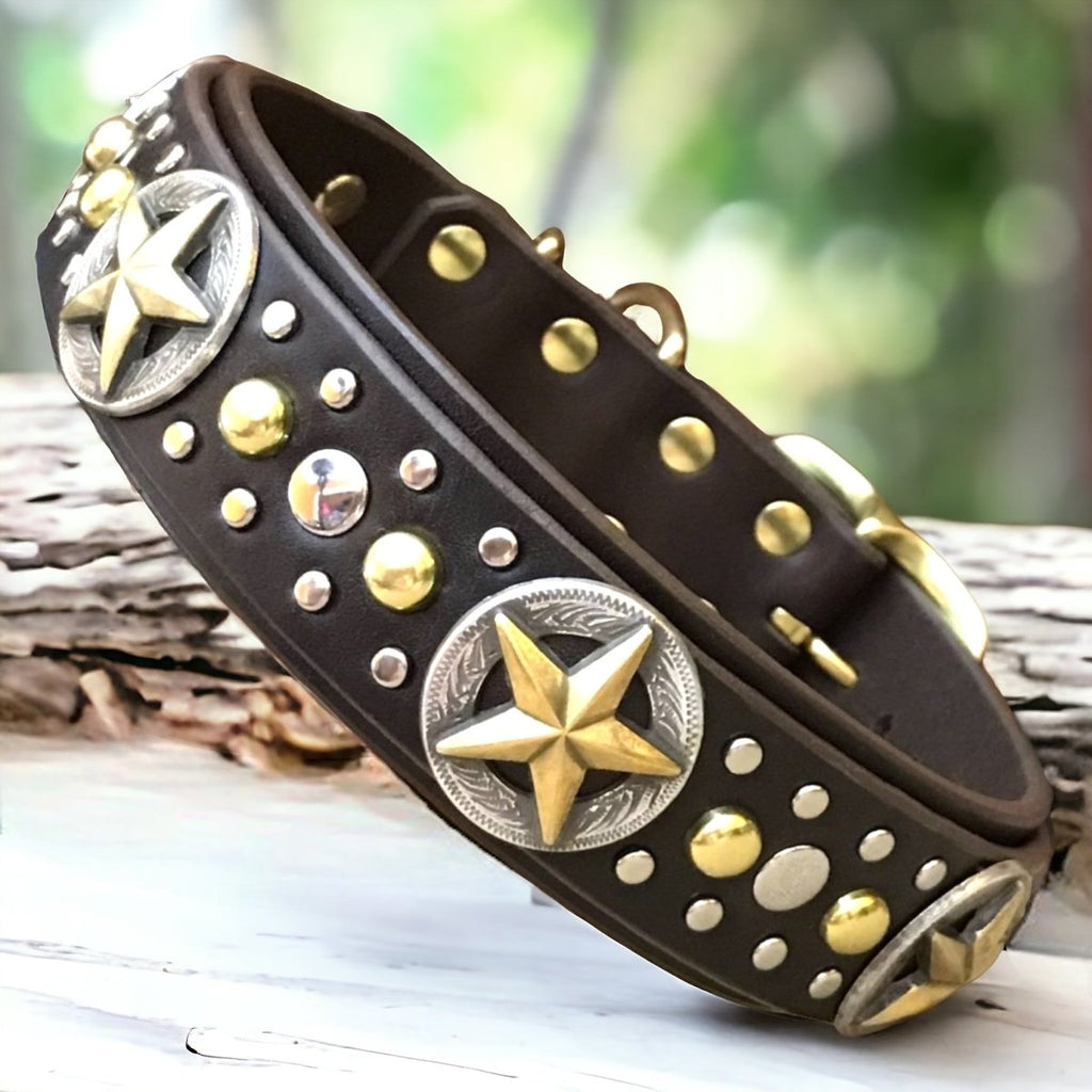 #leather-dog-collars# - #karma-collars#