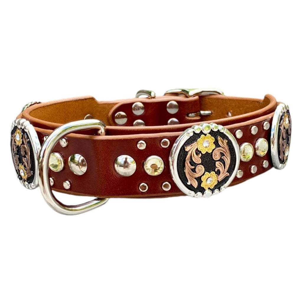 #leather - dog - collars# - #karma - collars#