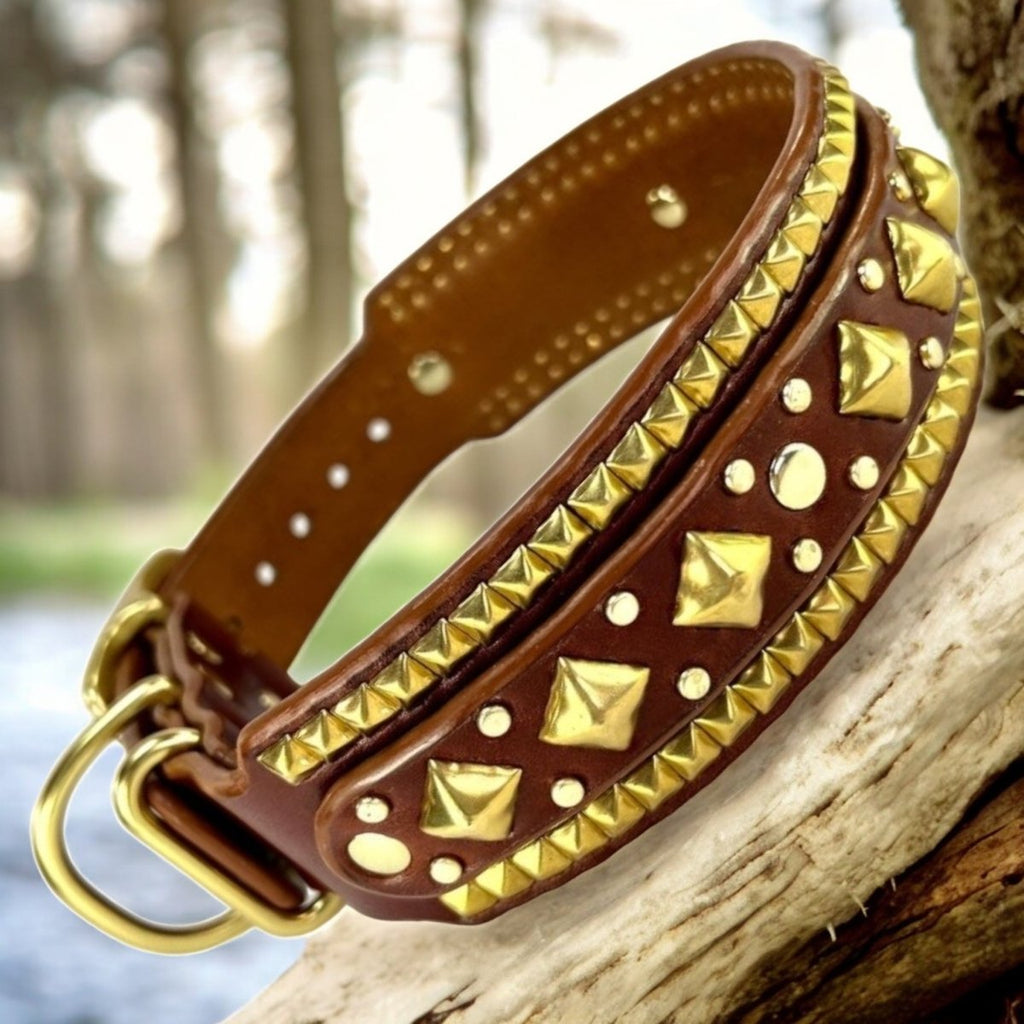 #leather-dog-collars# - #karma-collars#