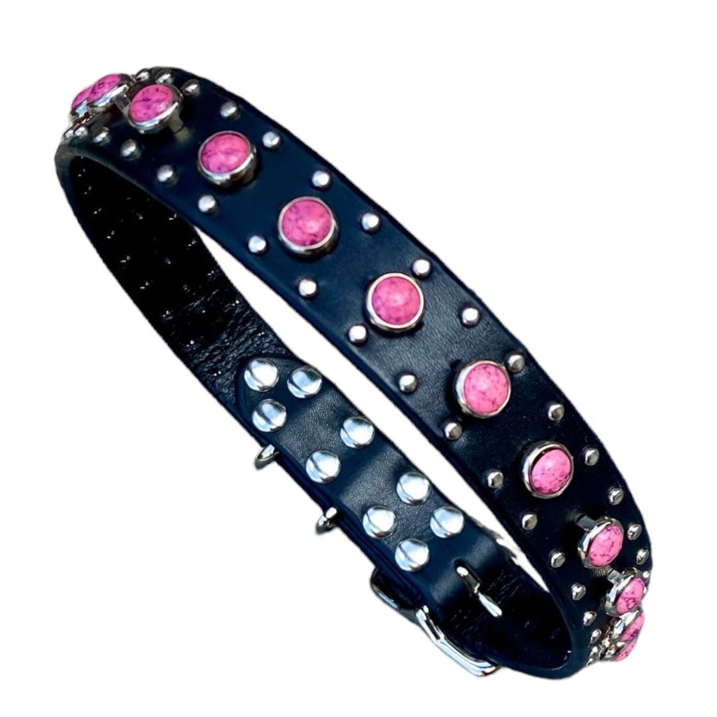 #leather - dog - collars# - #karma - collars#