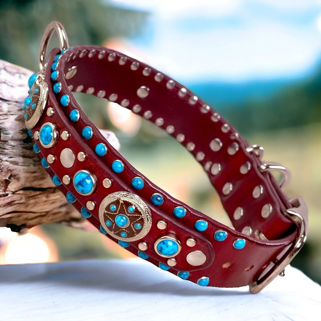 #leather - dog - collars# - #karma - collars#