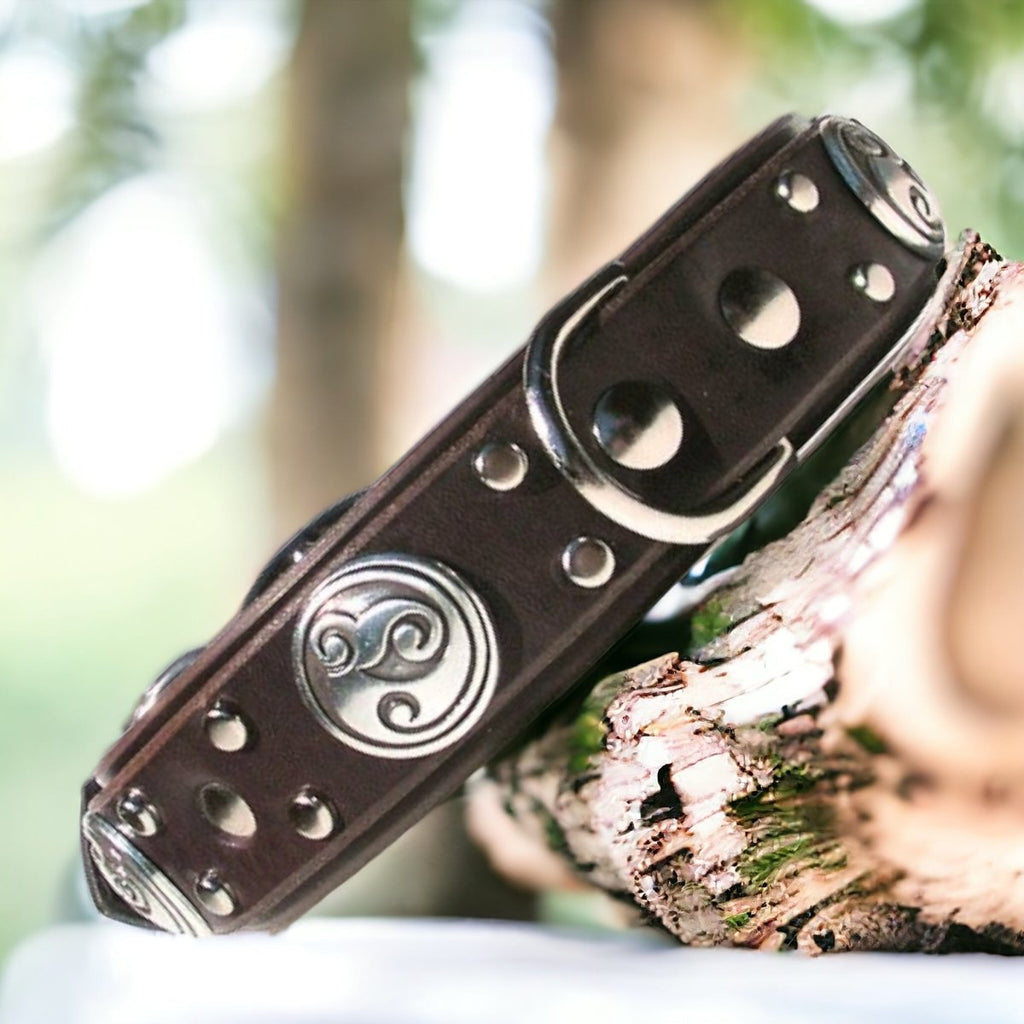 #leather-dog-collars# - #karma-collars#