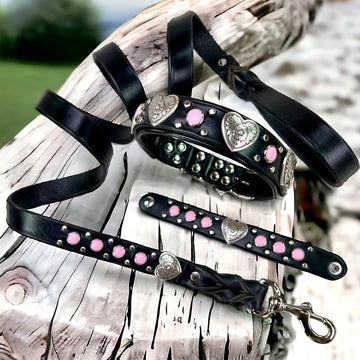 #leather-dog-collars# - #karma-collars#