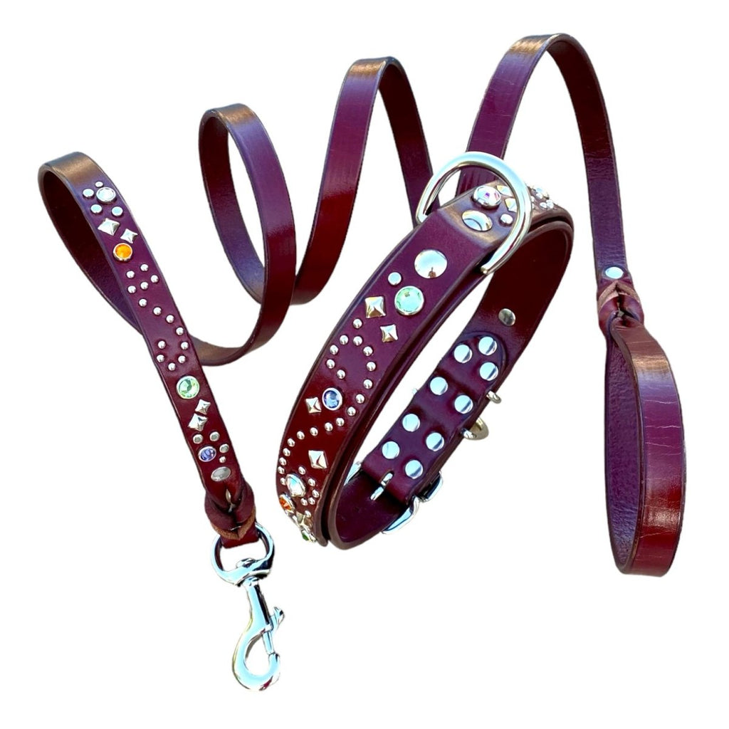 #leather - dog - collars# - #karma - collars#